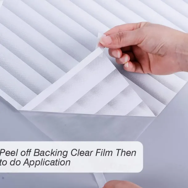 Blind Privacy Window Film Non Adhesive White Strips Window Sticker Faux Shutter Blinds Looking Static Cling Glass Covering for Home Office Security Protection UV Blocking