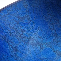 Blue Bathroom Sink Set with Matching Style Faucet Art Bathroom Tempered Glass Vessel Sink Round Wash Basin Bowl Above Counter Washbasin