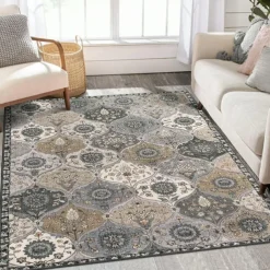 Bohemian Boho Area Rug Kitchen Mat Non-Slip Oil Proof Floor Mat Livingroom Rug Indoor Outdoor Mat Bedroom Decor Bathroom Mat Entrance Rug Door Mat