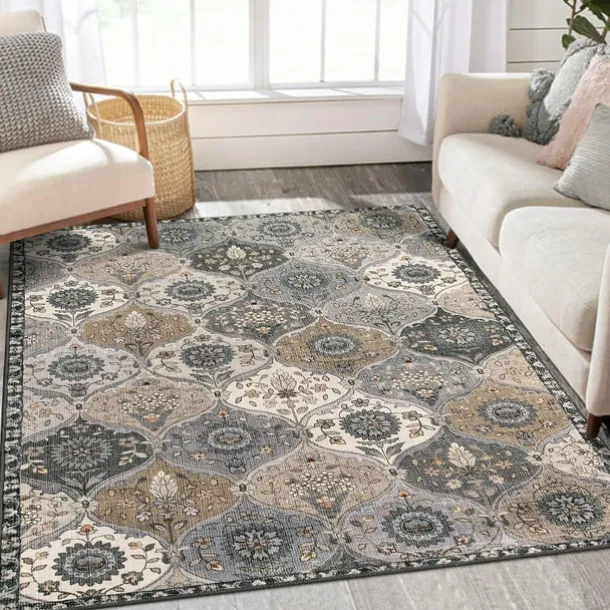 Bohemian Boho Area Rug Kitchen Mat Non-Slip Oil Proof Floor Mat Livingroom Rug Indoor Outdoor Mat Bedroom Decor Bathroom Mat Entrance Rug Door Mat