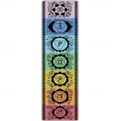 Bohemian Chakra Woven Tapestry Nordic Living Room Bedroom Home Decor Boho Tapestry Entrance Wall Hanging Tassel