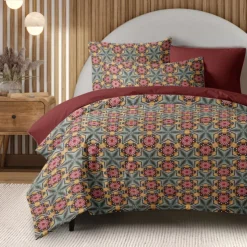 Bohemian Duvet Cover Set 100% Cotton Soft and Breathable Bedding Featuring Prints Lightweight and Durable Quilt Cover Comfortable for All Seasons Easy to Care