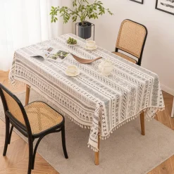 Bohemian Fringed Tablecloth