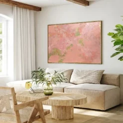 Boho Art Heavy Texture Painting hand painted Brown Abstract Art Nordic Art oil painting handmade Blue Brown Beige 3D Textured Art Original Painting Wall Art painting