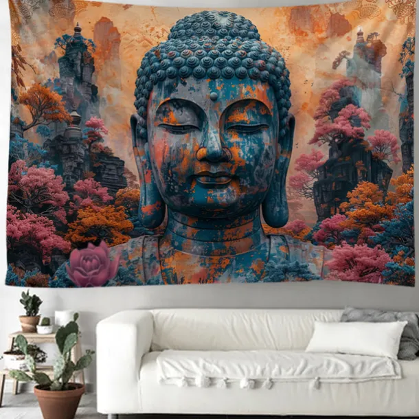 Boho Buddha Hanging Tapestry Wall Art Large Tapestry Mural Decor Photograph Backdrop Blanket Curtain Home Bedroom Living Room Decoration