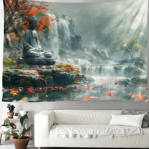 Boho Buddha Hanging Tapestry Wall Art Large Tapestry Mural Decor Photograph Backdrop Blanket Curtain Home Bedroom Living Room Decoration