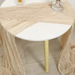 Boho Cheesecloth Table Runner Long Gauze Romantic Table Runner for Weddings, Bridal Showers, Baby Showers, Thanksgiving, Birthdays, Dining Room, Dresser, Fathers Day, Teachers Day, Home Decor