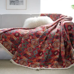 Boho Couch Covers Sectional Sofa Cover Towel Blanket For Dogs Pet Anti-Scratch Slipcovers For Love Seat,L Shaped,3 Seater,Arm Chair,Washable Couch Furniture Protector