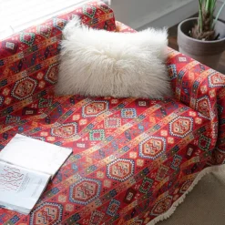 Boho Couch Covers Sectional Sofa Cover Towel Blanket For Dogs Pet Anti-Scratch Slipcovers For Love Seat,L Shaped,3 Seater,Arm Chair,Washable Couch Furniture Protector