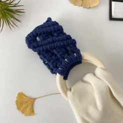 Boho Crochet Towel Ring, Mother's Day Gift Macrame Kitchen Towel Holder, Macrame Towel Holder Ring, Crochet Hanging Towels Loop Ring Knit Towel Hanger, Handmade Macrame Dish Towel Holder Decoration