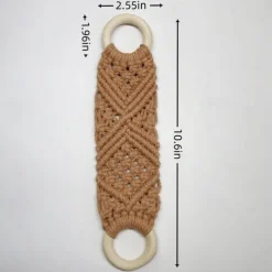 Boho Crochet Towel Ring, Mother's Day Gift Macrame Kitchen Towel Holder, Macrame Towel Holder Ring, Crochet Hanging Towels Loop Ring Knit Towel Hanger, Handmade Macrame Dish Towel Holder Decoration