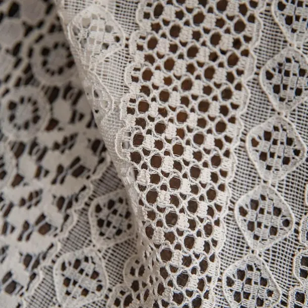 Boho Curtain 1 Panel White Farmhouse Curtain Drapes For Living Room Bedroom, Curtain for Kitchen Balcony Door Window Treatments With Tassels