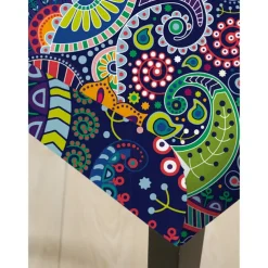 BOHO Dining Chair Cover Farmhouse Stretch Chair Seat Slipcover Spandex Washable Cover Kitchen Protector for Dining Room Wedding Ceremony Durable