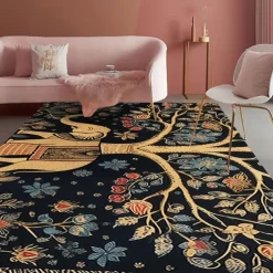 Boho Elephants Area Rug Kitchen Mat Non-Slip Oil Proof Floor Mat Livingroom Rug Indoor Outdoor Mat Bedroom Decor Bathroom Mat Entrance Rug Door Mat