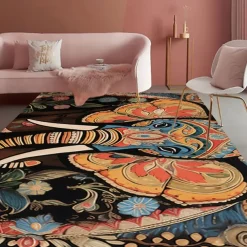 Boho Elephants Area Rug Kitchen Mat Non-Slip Oil Proof Floor Mat Livingroom Rug Indoor Outdoor Mat Bedroom Decor Bathroom Mat Entrance Rug Door Mat