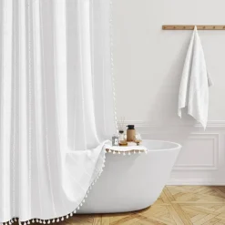 Boho Farmhouse Shower Curtain Set 180cm*180cm(70