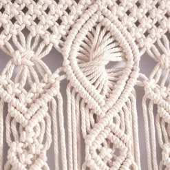 Boho Macrame Curtains Sliding Door Curtain Woven Bohemian Tapestry Decor,Outdoor Curtain Privacy, Patio Wedding Decoration, Room Divider for Pergola, Gazebo, Balcony, Porch