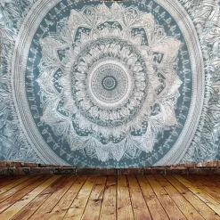 Boho Mandala Hanging Tapestry Wall Art Large Tapestry Mural Decor Photograph Backdrop Blanket Curtain Home Bedroom Living Room Decoration