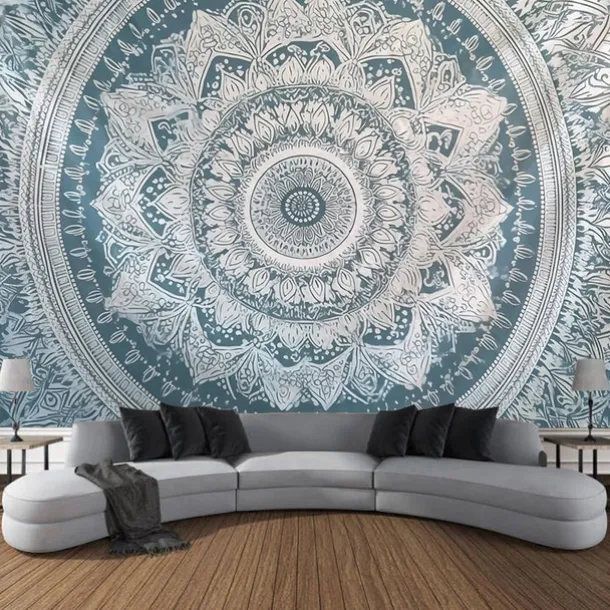 Boho Mandala Hanging Tapestry Wall Art Large Tapestry Mural Decor Photograph Backdrop Blanket Curtain Home Bedroom Living Room Decoration