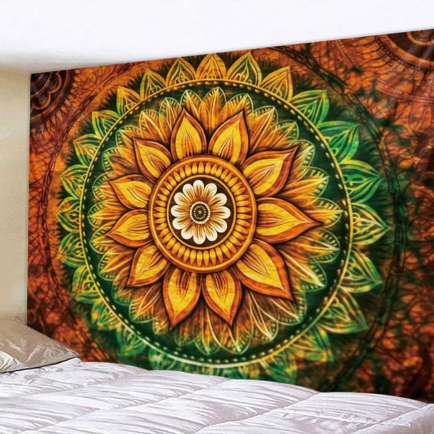 Boho Mandala Hanging Tapestry Wall Art Large Tapestry Mural Decor Photograph Backdrop Blanket Curtain Home Bedroom Living Room Decoration