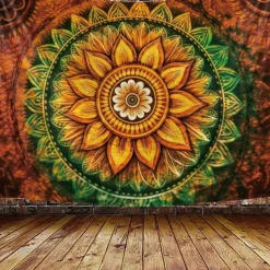 Boho Mandala Hanging Tapestry Wall Art Large Tapestry Mural Decor Photograph Backdrop Blanket Curtain Home Bedroom Living Room Decoration