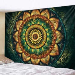 Boho Mandala Hanging Tapestry Wall Art Large Tapestry Mural Decor Photograph Backdrop Blanket Curtain Home Bedroom Living Room Decoration