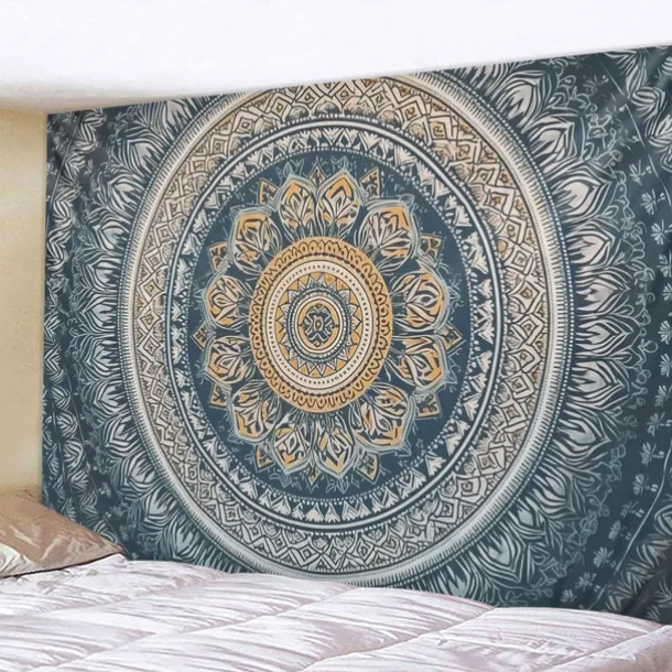 Boho Mandala Hanging Tapestry Wall Art Large Tapestry Mural Decor Photograph Backdrop Blanket Curtain Home Bedroom Living Room Decoration