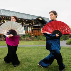 Boots on The Ground Fan Large Holographic Folding Hand Fan Line Dance Popping, Clap Fans for Line Dancing Foldable Craft Holding Laser Colors Hand Fan