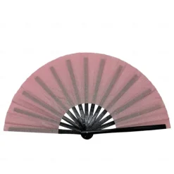 Boots on The Ground Fan Large Holographic Folding Hand Fan Line Dance Popping Fan, Clap Fans for Line Dancing Foldable Craft Holding Laser Colors Hand Fan