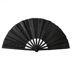 Boots on The Ground Fan Large Holographic Folding Hand Fan Line Dance Popping Fan, Clap Fans for Line Dancing Foldable Craft Holding Laser Colors Hand Fan