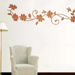 Botanical Decorative Vinyl Wall Stickers Home Decoration 30X105cm Wall Stickers for bedroom living room Removable Stickers Wall Decor