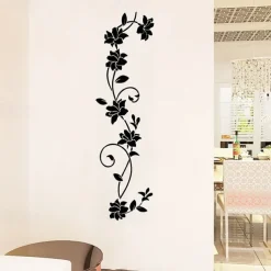 Botanical Decorative Vinyl Wall Stickers Home Decoration 30X105cm Wall Stickers for bedroom living room Removable Stickers Wall Decor