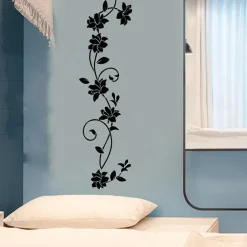 Botanical Decorative Vinyl Wall Stickers Home Decoration 30X105cm Wall Stickers for bedroom living room Removable Stickers Wall Decor