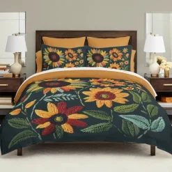 Botanical Floral Duvet Cover Set - Includes Duvet Cover and Pillowcases - Elegant Nature-Inspired Design - Soft and Comfortable Fabric - Perfect for Bedroom Decor