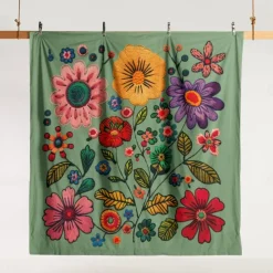 Botanical Floral Duvet Cover Set - Includes Duvet Cover and Pillowcases - Elegant Nature-Inspired Design - Soft and Comfortable Fabric - Perfect for Bedroom Decor