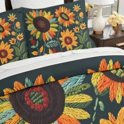 Botanical Floral Duvet Cover Set - Includes Duvet Cover and Pillowcases - Elegant Nature-Inspired Design - Soft and Comfortable Fabric - Perfect for Bedroom Decor