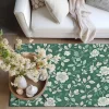 Botanical Green Area Rug Kitchen Mat Non-Slip Oil Proof Floor Mat Livingroom Rug Indoor Outdoor Mat Bedroom Decor Bathroom Mat Entrance Rug Door Mat Bird Tree of Life