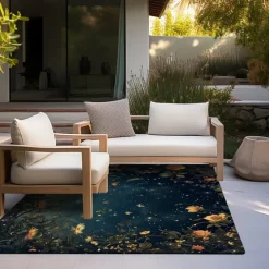 Botanical Night Area Rug Kitchen Mat Non-Slip Oil Proof Floor Mat Livingroom Rug Indoor Outdoor Mat Bedroom Decor Bathroom Mat Entrance Rug Door Mat Bird Tree of Life