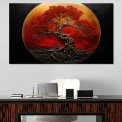 Botanical Wall Art Canvas Tree of Life Prints and Posters Pictures Decorative Fabric Painting For Living Room Pictures No Frame