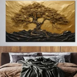 Botanical Wall Art Canvas Tree of Life Prints and Posters Pictures Decorative Fabric Painting For Living Room Pictures No Frame