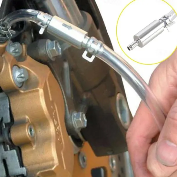 Brake Bleeder Hose One Way Check Valve, Hydraulic System Bleedingbrake Bleeder Hose, One Way Check Valve Tube Bleeding Tool Kit for Car Motorcyle Clutch