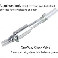 Brake Bleeder Hose One Way Check Valve, Hydraulic System Bleedingbrake Bleeder Hose, One Way Check Valve Tube Bleeding Tool Kit for Car Motorcyle Clutch