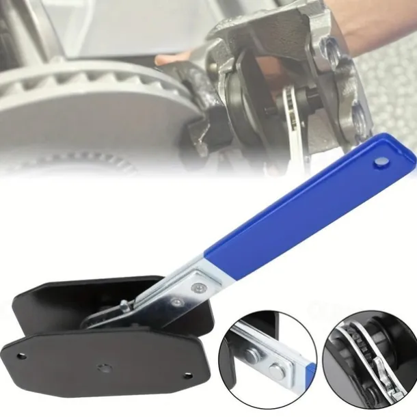 Brake Caliper Press Tool, Brake Piston Spreader, 360 Degree Ratchet Swing Wrench With 2Pcs Steel Plates For Car Ratcheting, Single Twin Quad Piston Calipers Brake Pads Replacement