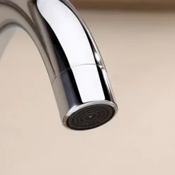 Brass Bathroom Faucet, Chrome Two Handles Three Holes Widerspread Contemporary Bathroom Sink Faucet with Hot and Cold Water