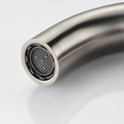 Brass Bathroom Sink Faucet,Wall Mount Widespread Rotatable Rose Gold Two Handles Three HolesBath Taps With Hot and Cold Water