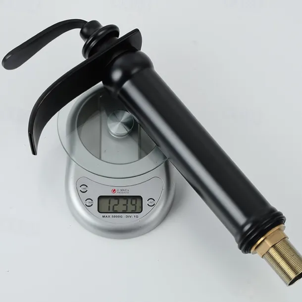 Brass Bathroom Sink Faucet,Waterfall Rose Gold Centerset Single Handle One Hole Bath Taps with Hot and Cold Water