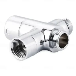 Brass Diverter Valve 3 Way Water Separator Shower Tee Adapter Adjustable Shower Head Diverter Valve Bathroom Accessories