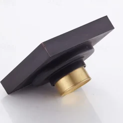 Brass Floor Mounted Bathroom Shower Floor Drain Floor Filter Square Simple Toilet Sink Drainage Filter