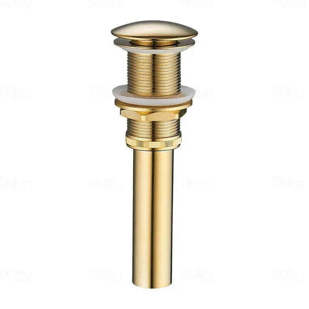 Brass Pop Up Sink Drain Stopper with Overflow Bathroom Faucet Vessel Vanity Sink Drainer