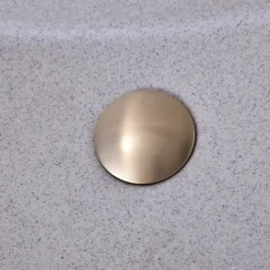 Brass Pop Up Sink Drain Stopper with Overflow Bathroom Faucet Vessel Vanity Sink Drainer